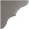 Ekena Millwork 1 3/4"W x 5 1/2"D x 5 1/2"H Stratford Wood Vintage Decor Bracket, Reclaimed Grey BKTWD02X06X06STGY - alternate 2